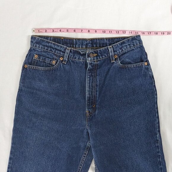 VTG Levi's Dark Wash Denim 512 Slim Fit Tapered Leg Jeans - Picture 4 of 9